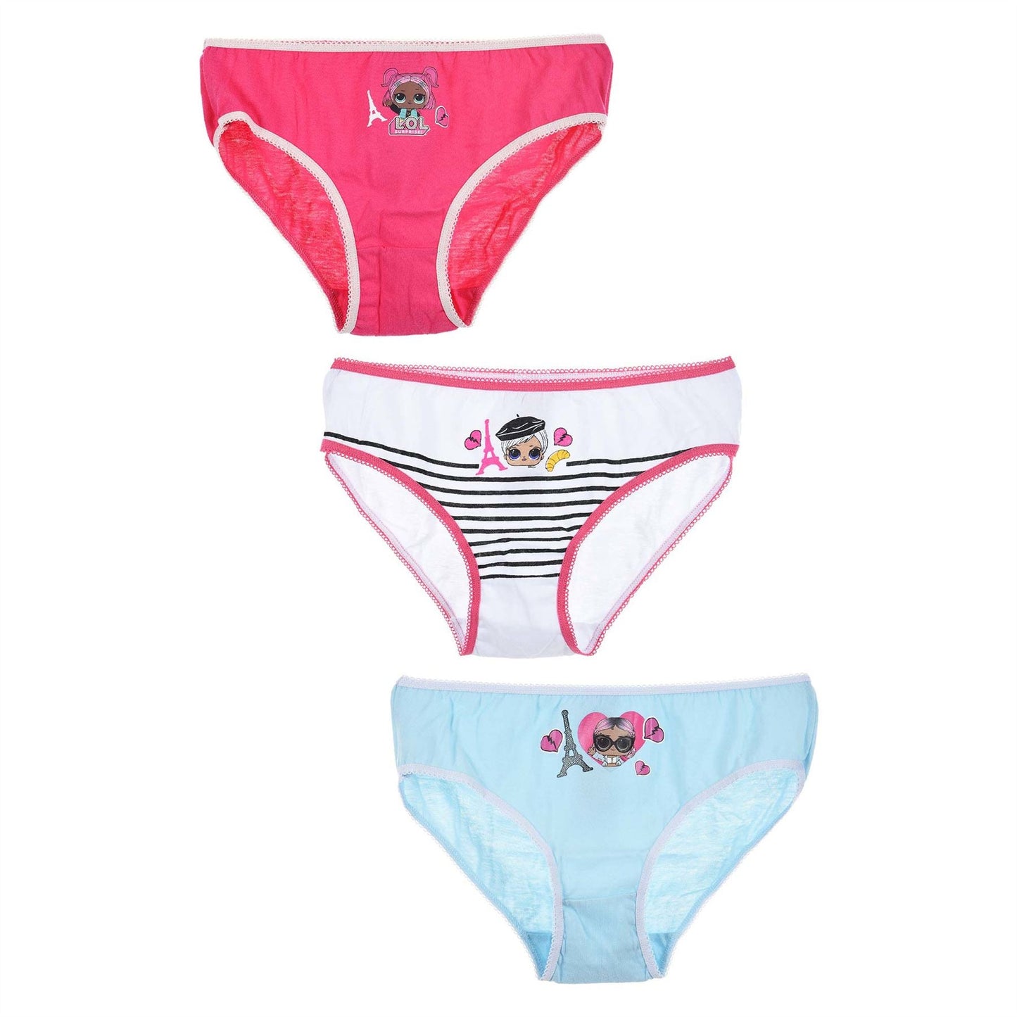Girls LOL Surprise Briefs Style 2 (3 Pack) LOL Surprise