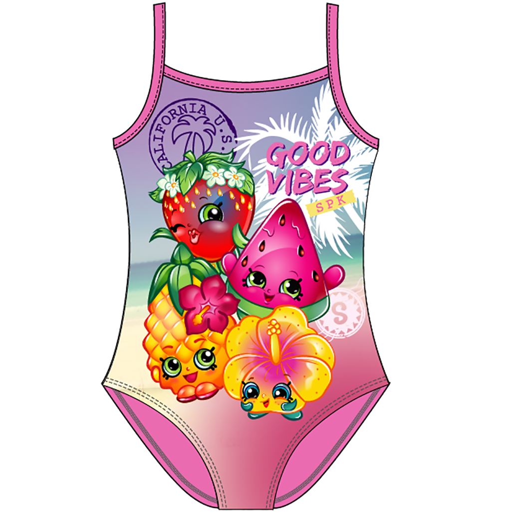 Girls Shopkins 'Good Vibes' Swimsuit Shopkins