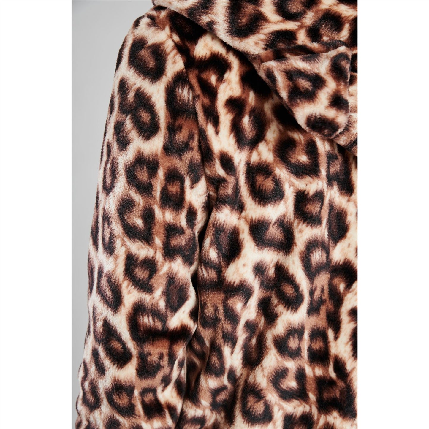 Loungeable Womens Fleece Romper Onesie - Leopard Loungeable