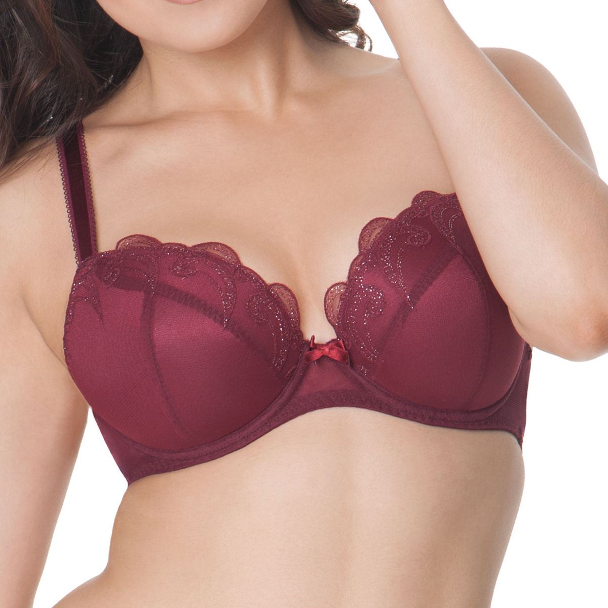 Curvy Kate Kitty Plunge Bra - Merlot Curvy Kate