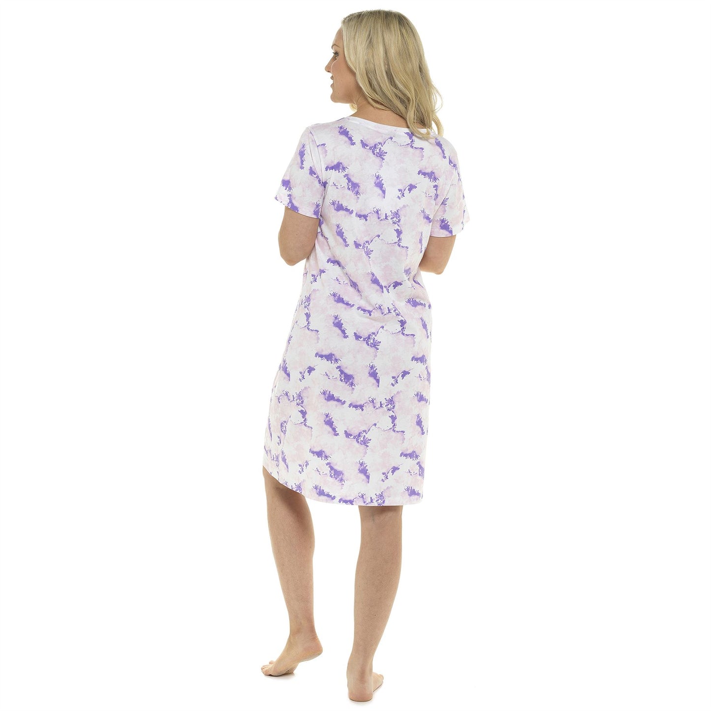 Wolf and Harte Womens Jersey Tie Dye 'Dreaming' Nightdress