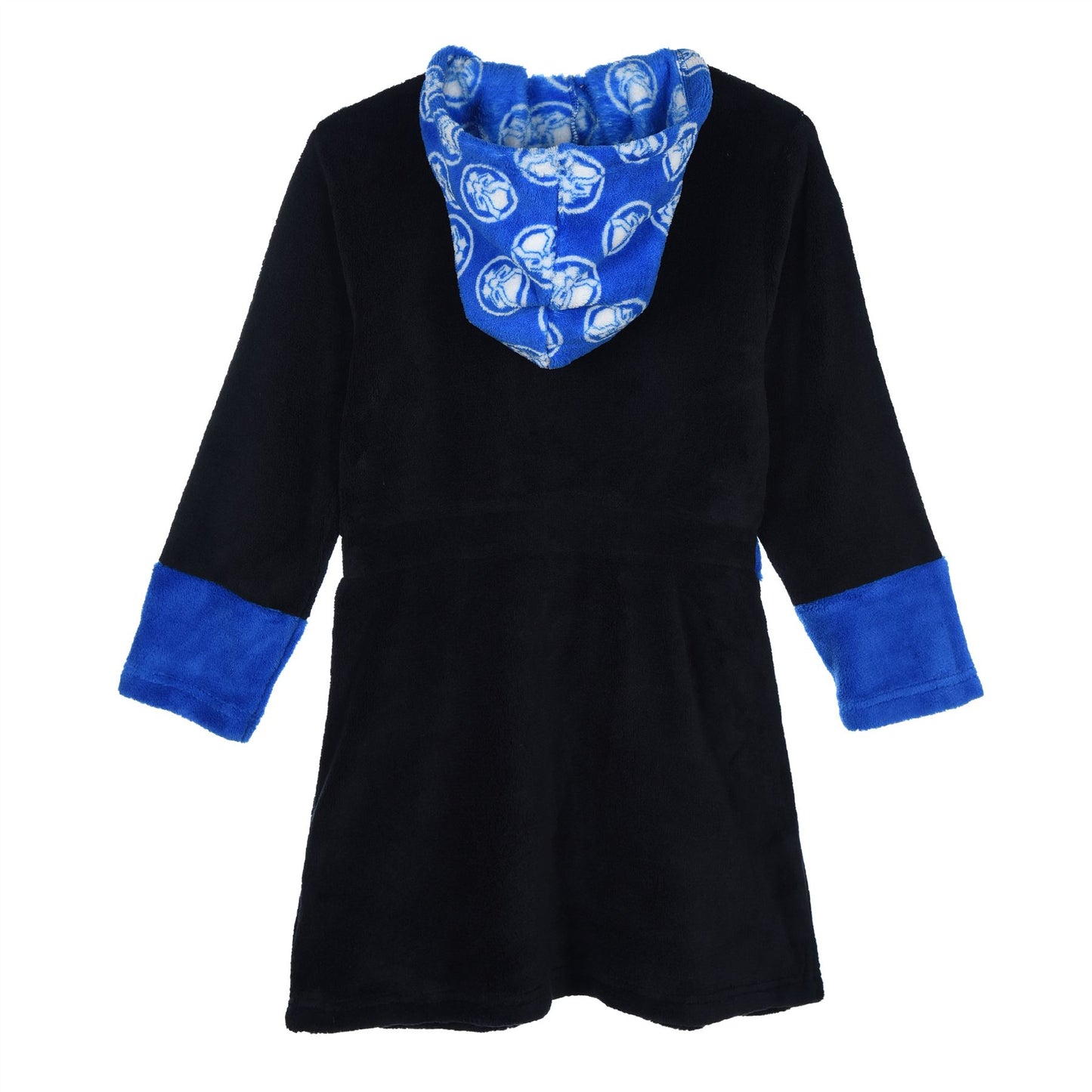 Boys Marvel Avengers Fleece Hooded Robe - Black