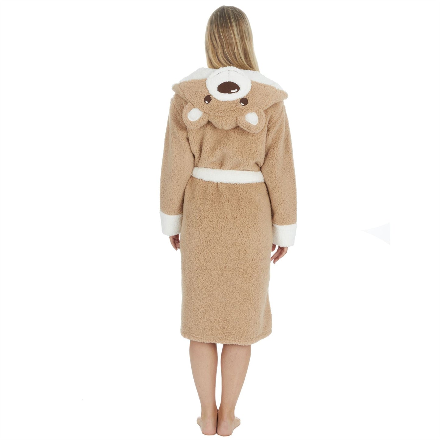 Forever Dreaming Womens Novelty Fleece Teddy Bear Robe Forever Dreaming