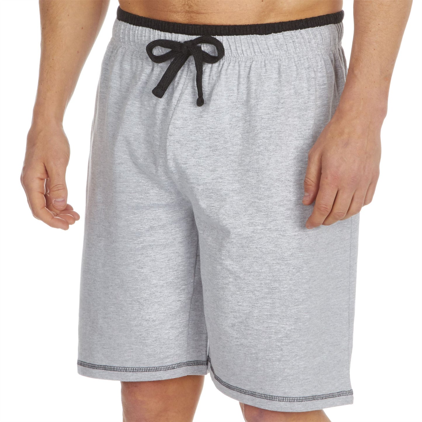 Cargo Bay Mens V Neck Top/Short Pyjamas - Grey/Charcoal