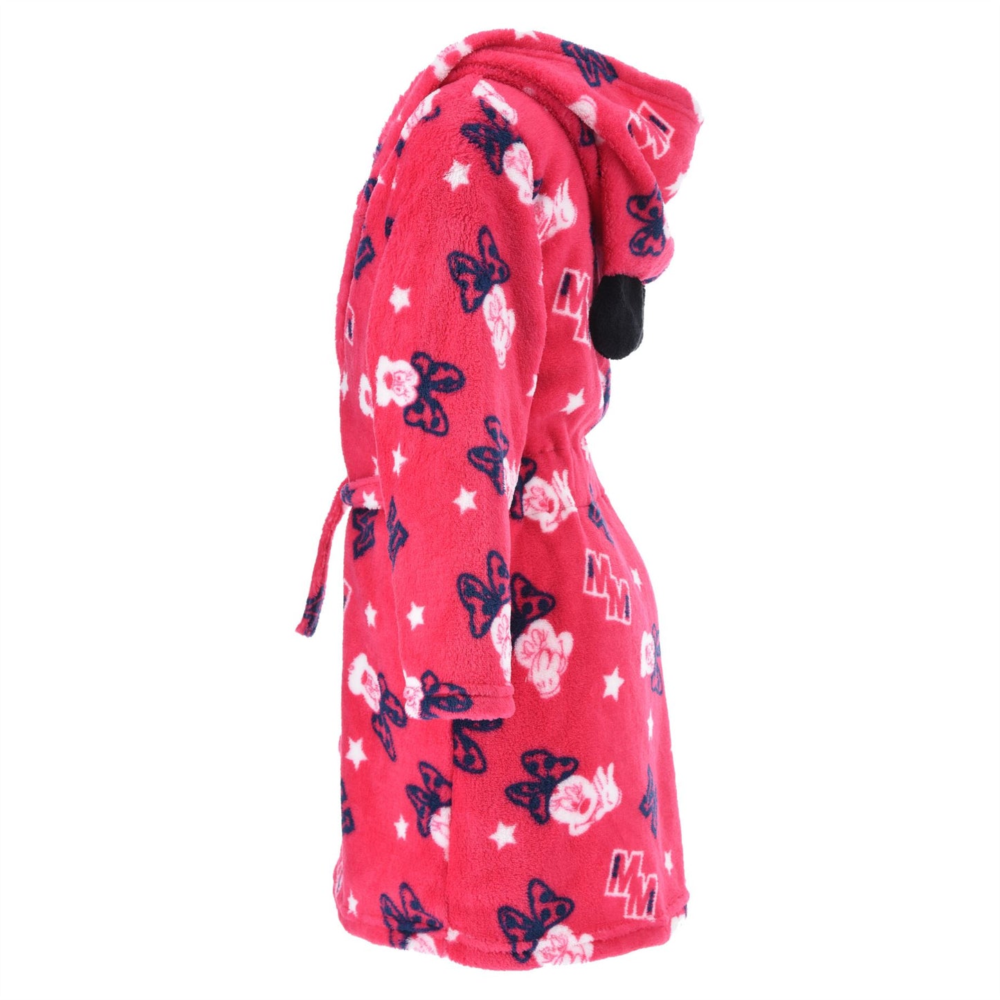 Minnie Mouse Kids Fleece 'M' Robe - Fushia