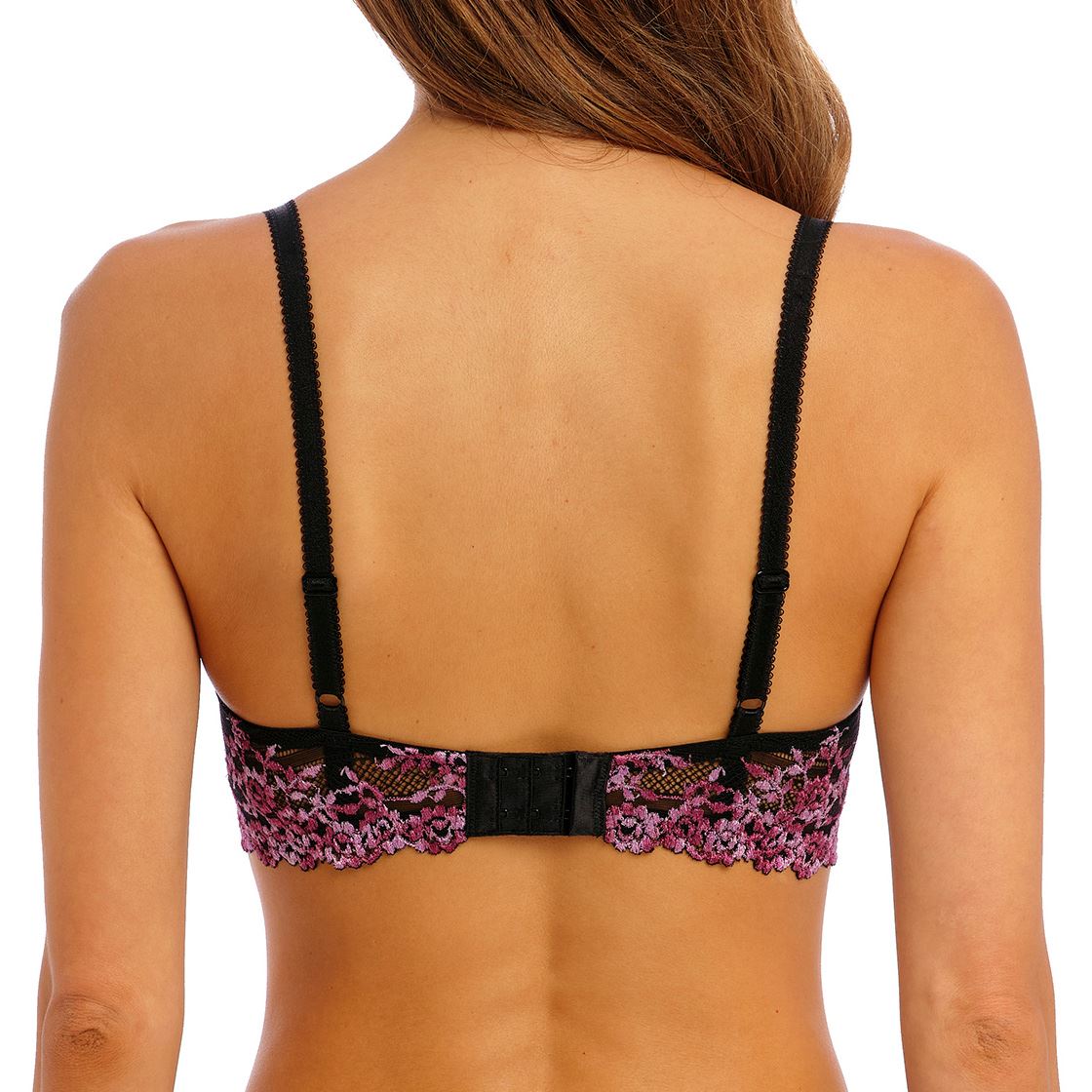 Wacoal Embrace Lace Bra - Black/Berry Multi Wacoal
