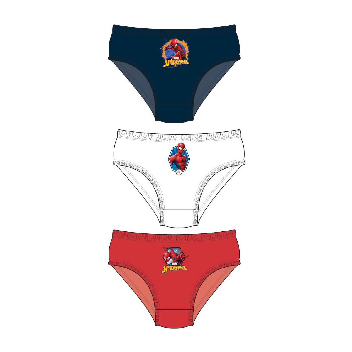 Boys Spiderman Briefs (3 Pack) Spider-Man