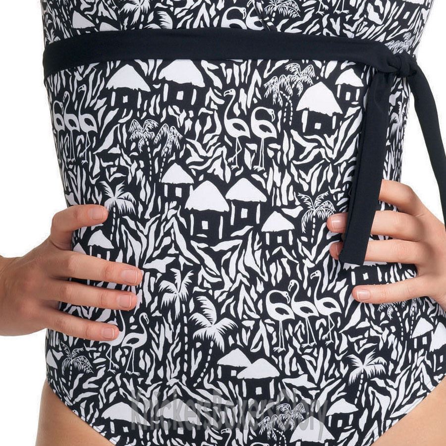 Freya La Bamba Soft Triangle Swimsuit - Black/White