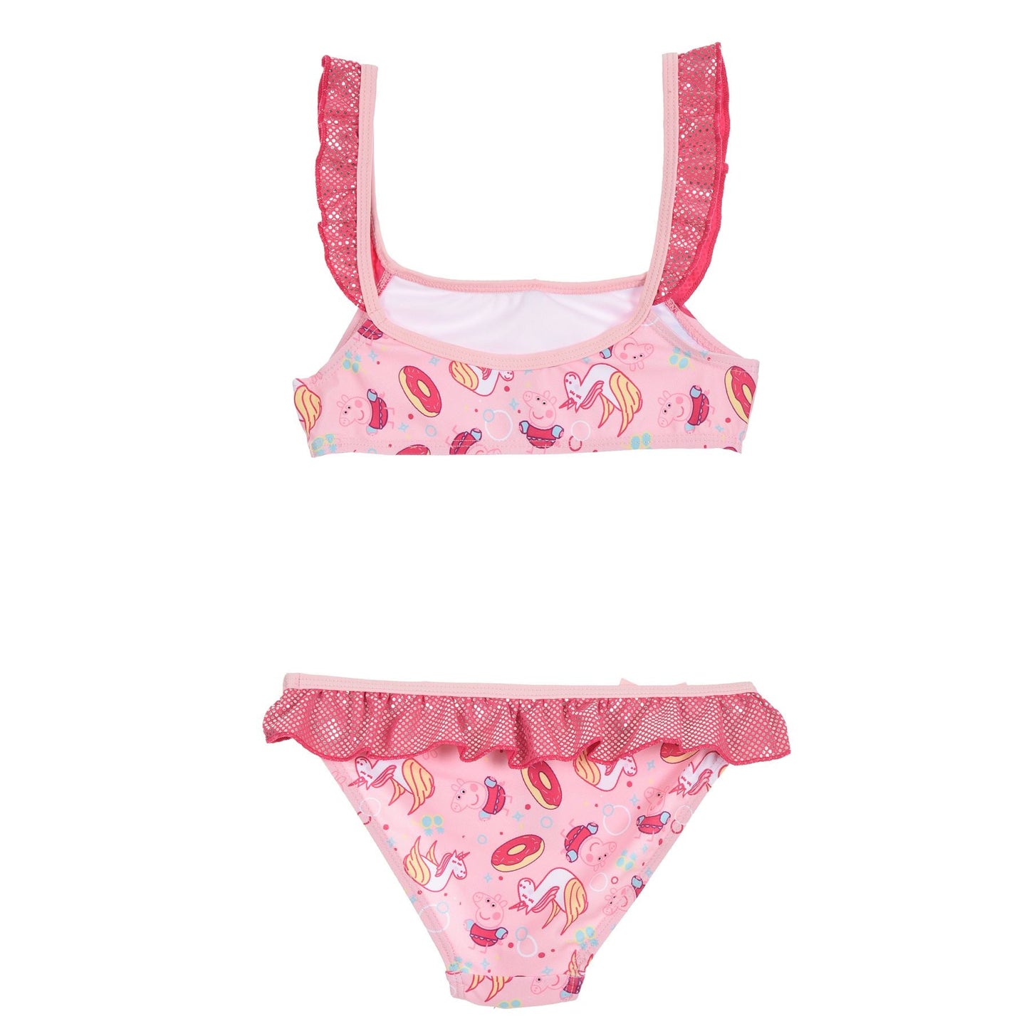 Girls Peppa Pig Metallic Spot Bikini Set - Pink Peppa Pig