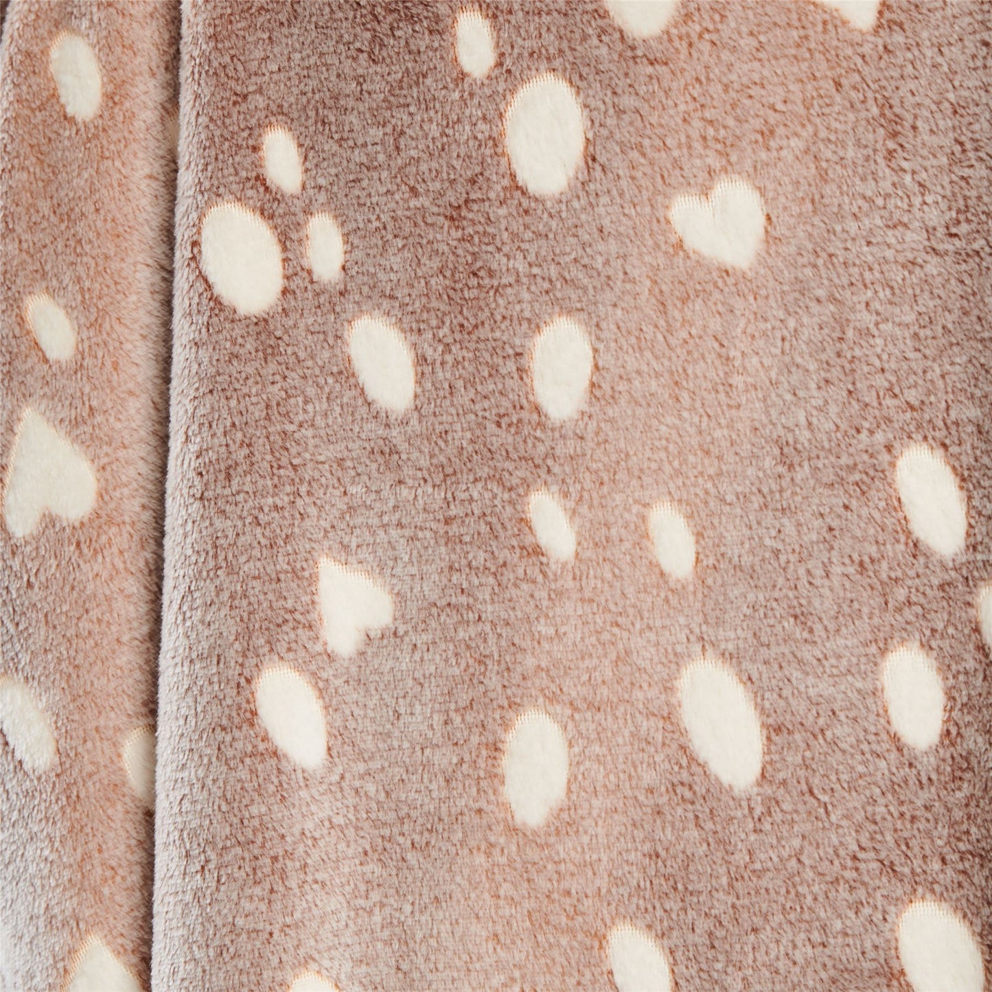 Loungeable Womens Animal Print Fleece Poncho - Taupe