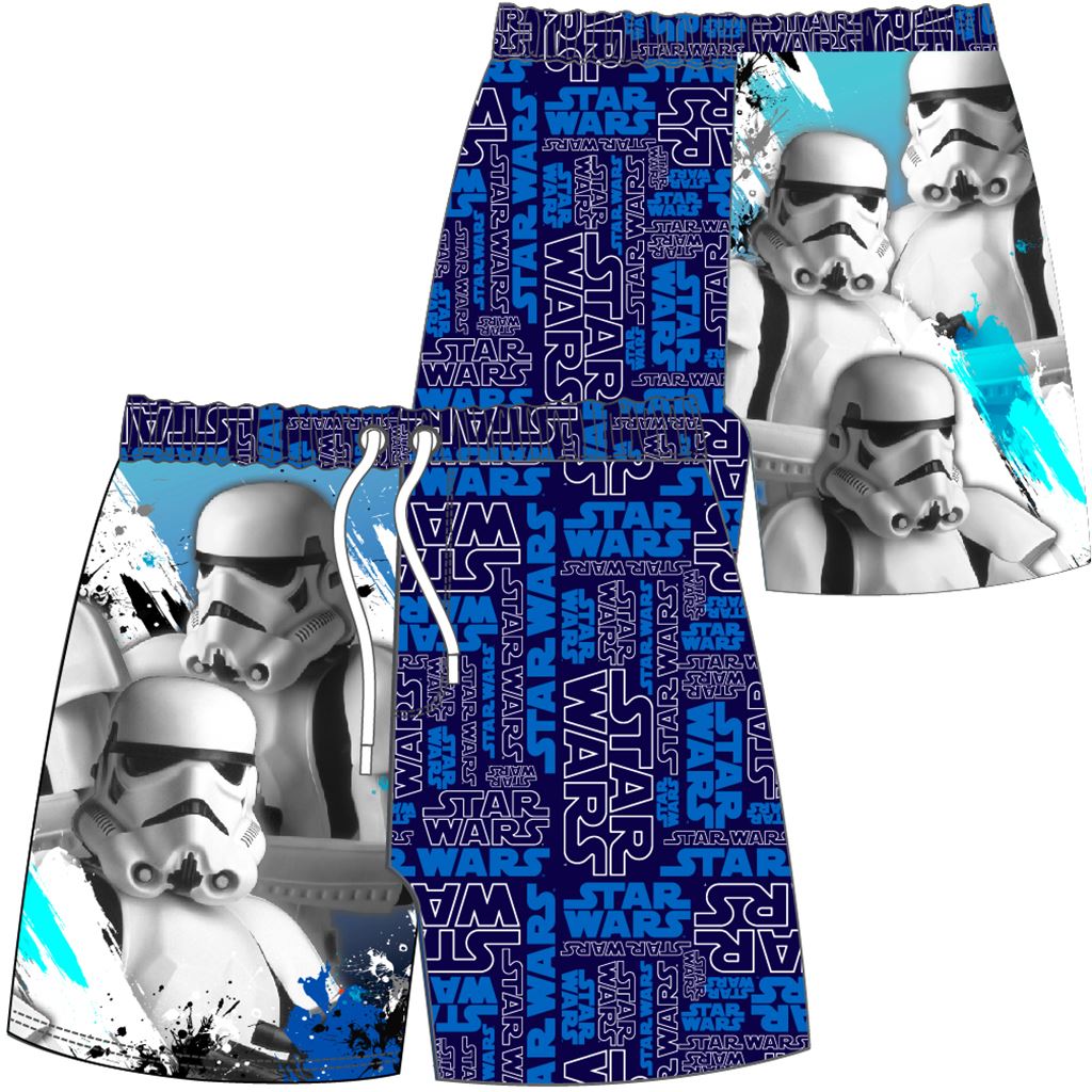 Boys Star Wars Stormtrooper Swim Shorts Star Wars