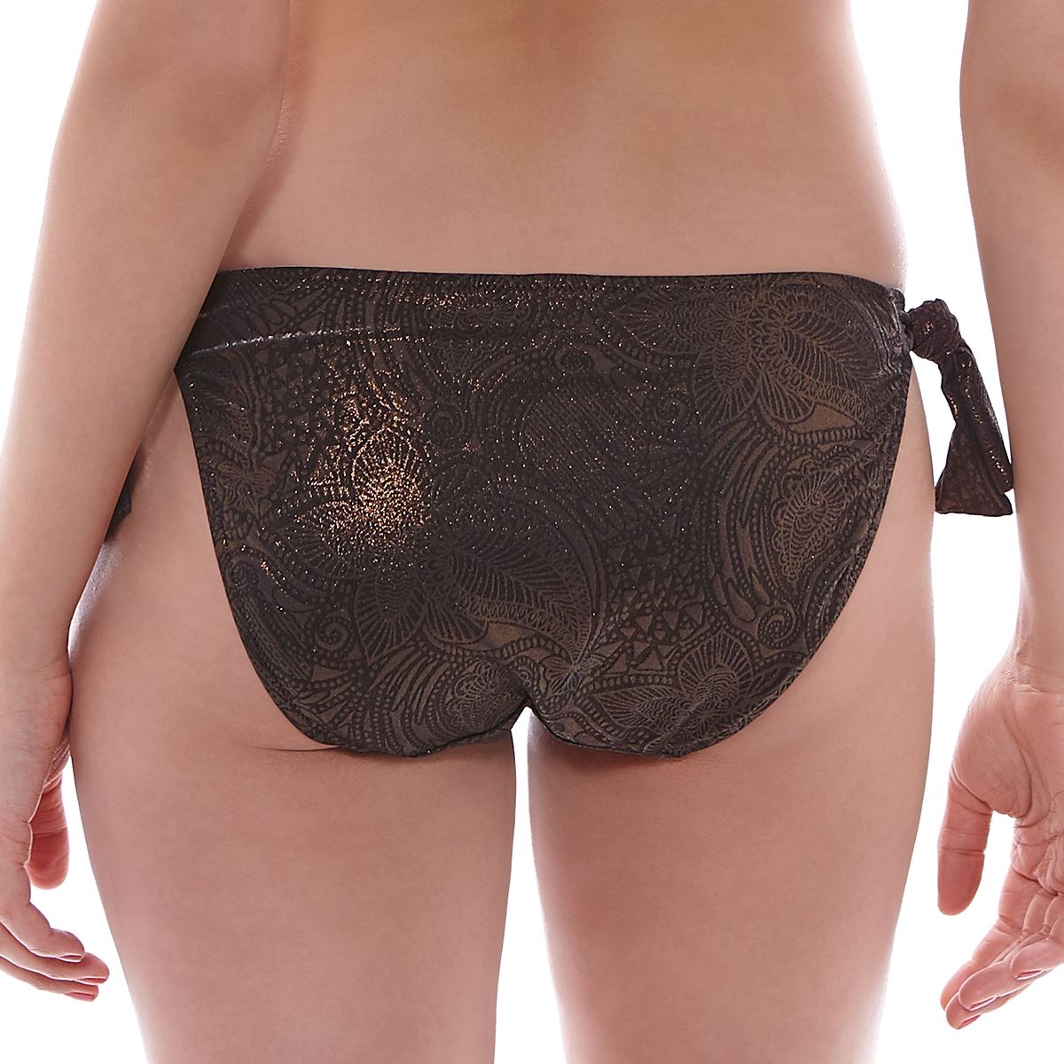 Fantasie St Barts Mid Rise Scarf Tie Bikini Brief - Bronze Fantasie Swimwear