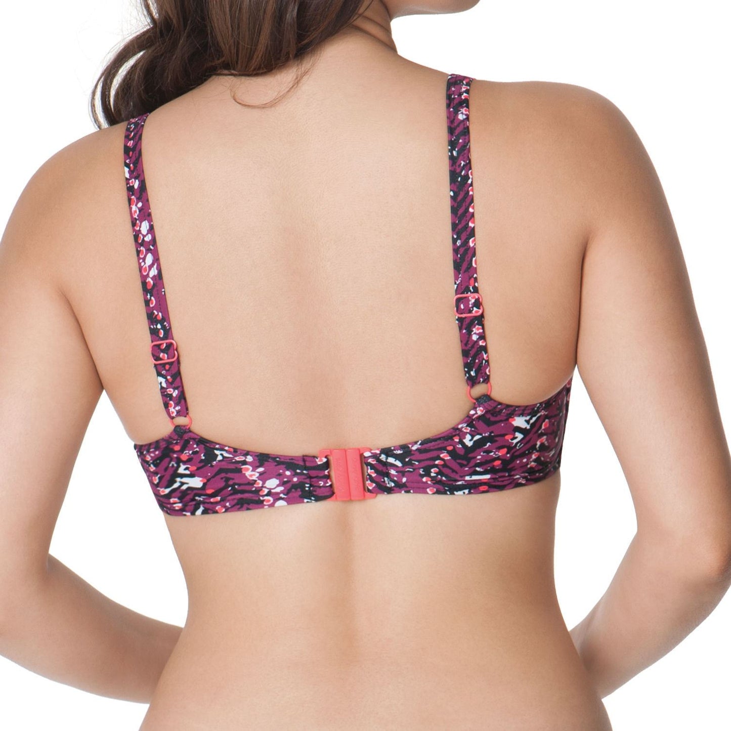 Curvy Kate Instinct Padded Balcony Bikini Top - Cherry/Berry