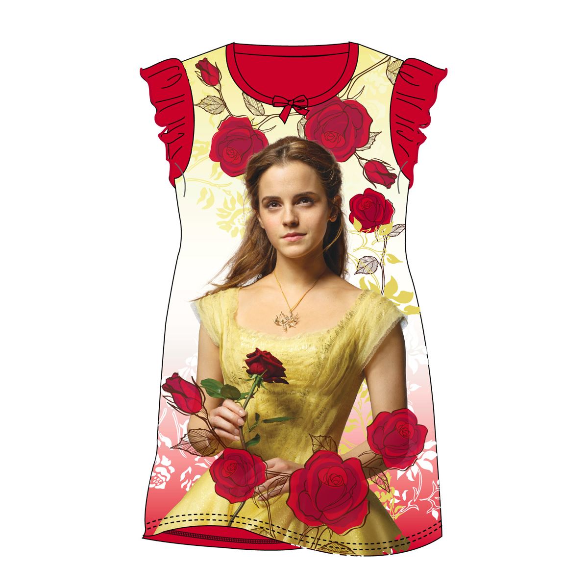 Girls Beauty and the Beast Film Nightdress Beauty and the Beast