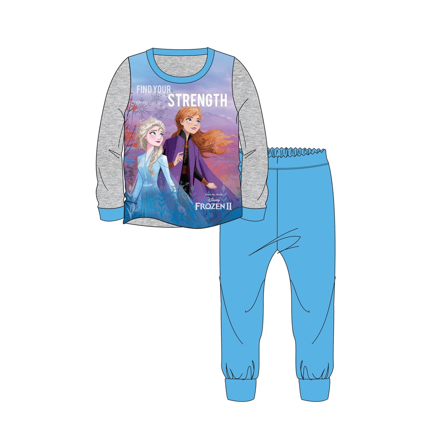 Girls Disney Frozen 2 'Find Your Strength' Pyjamas Frozen