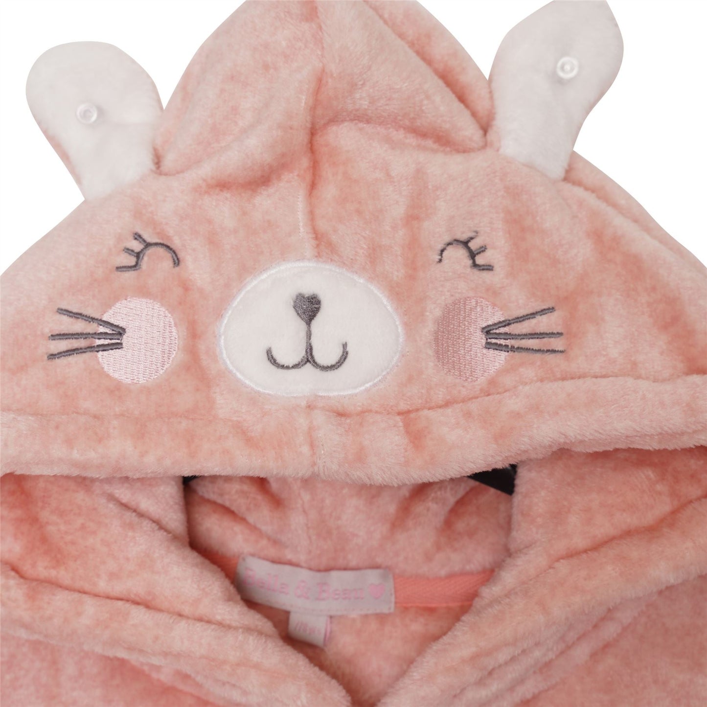 Nifty Kids Bunny Fleece Onesie - Pink Nifty