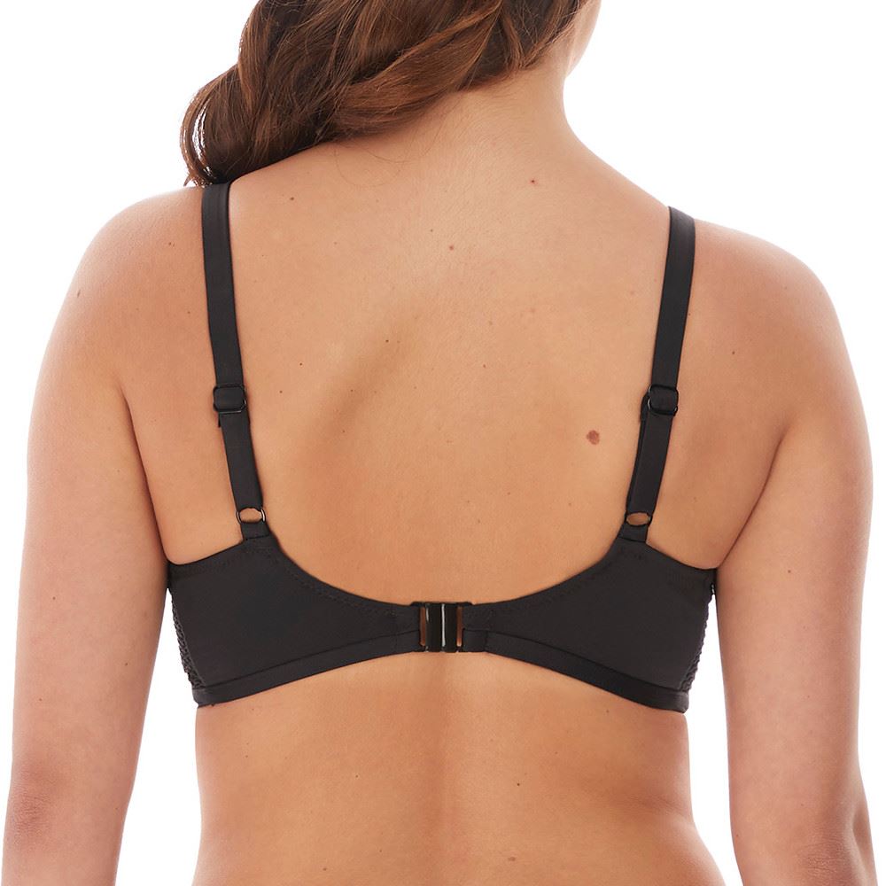 Fantasie Marseille Gathered Full Cup Bikini Top - Black Fantasie Swimwear