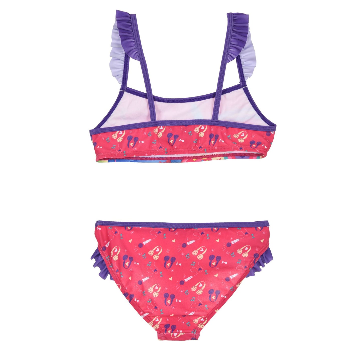Girls Trolls World Tour Bikini Set - Fushia