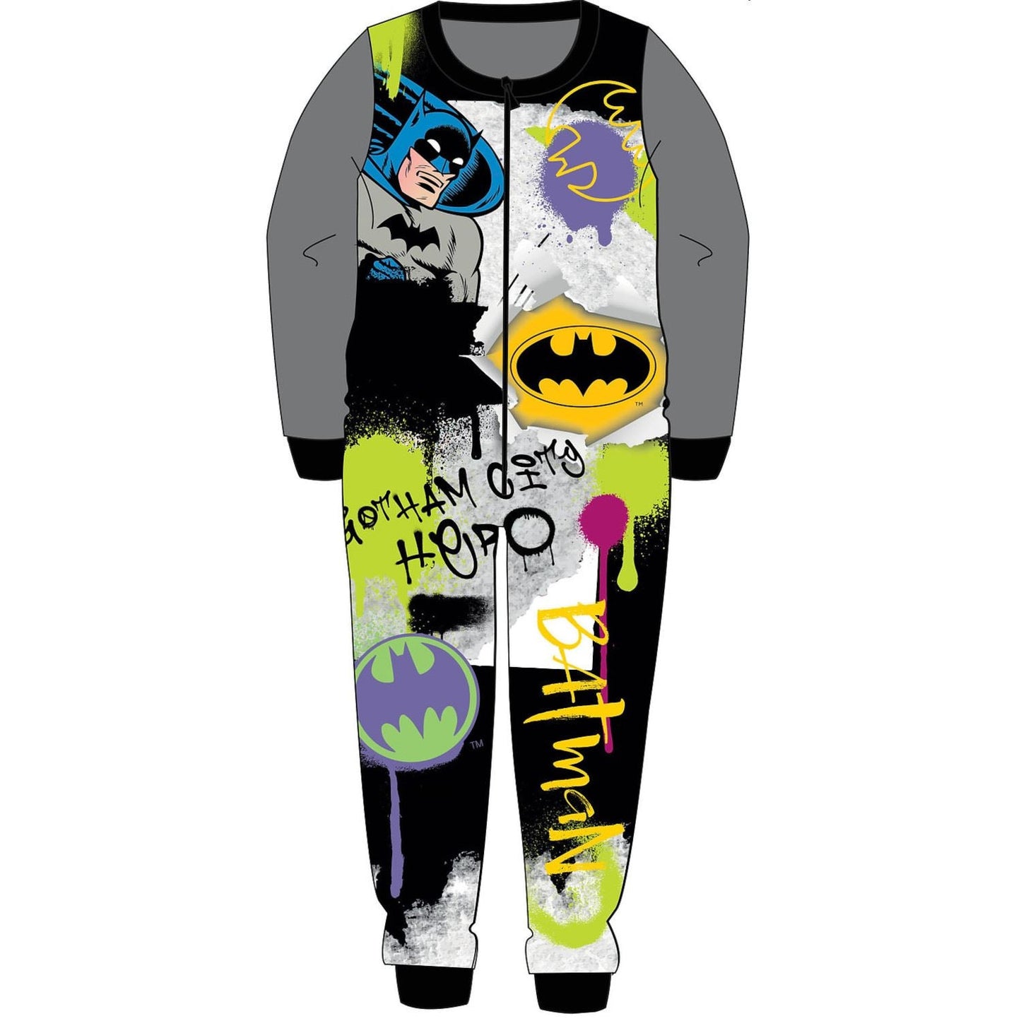 Kids Batman Graffiti Onesie Batman
