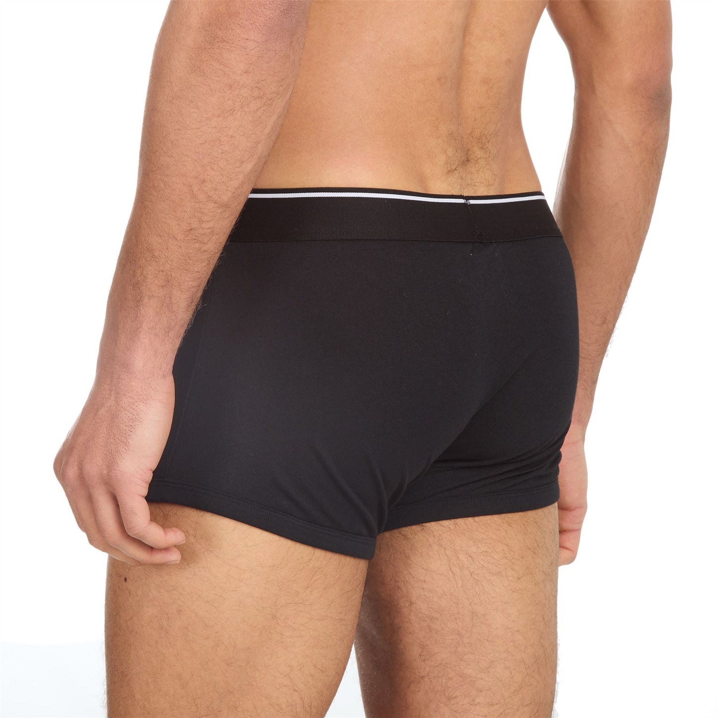 Embargo Mens Hipster Trunks (4 Pack) - Black