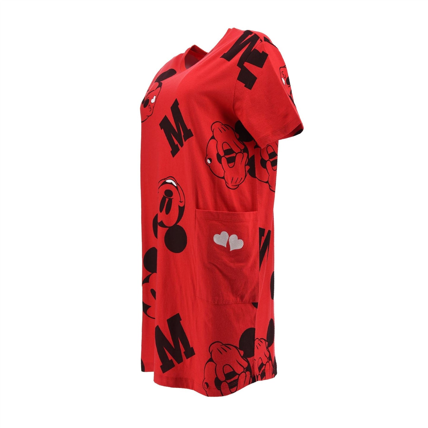 Mickey Mouse Womens Nightdress - Red Mickey Mouse
