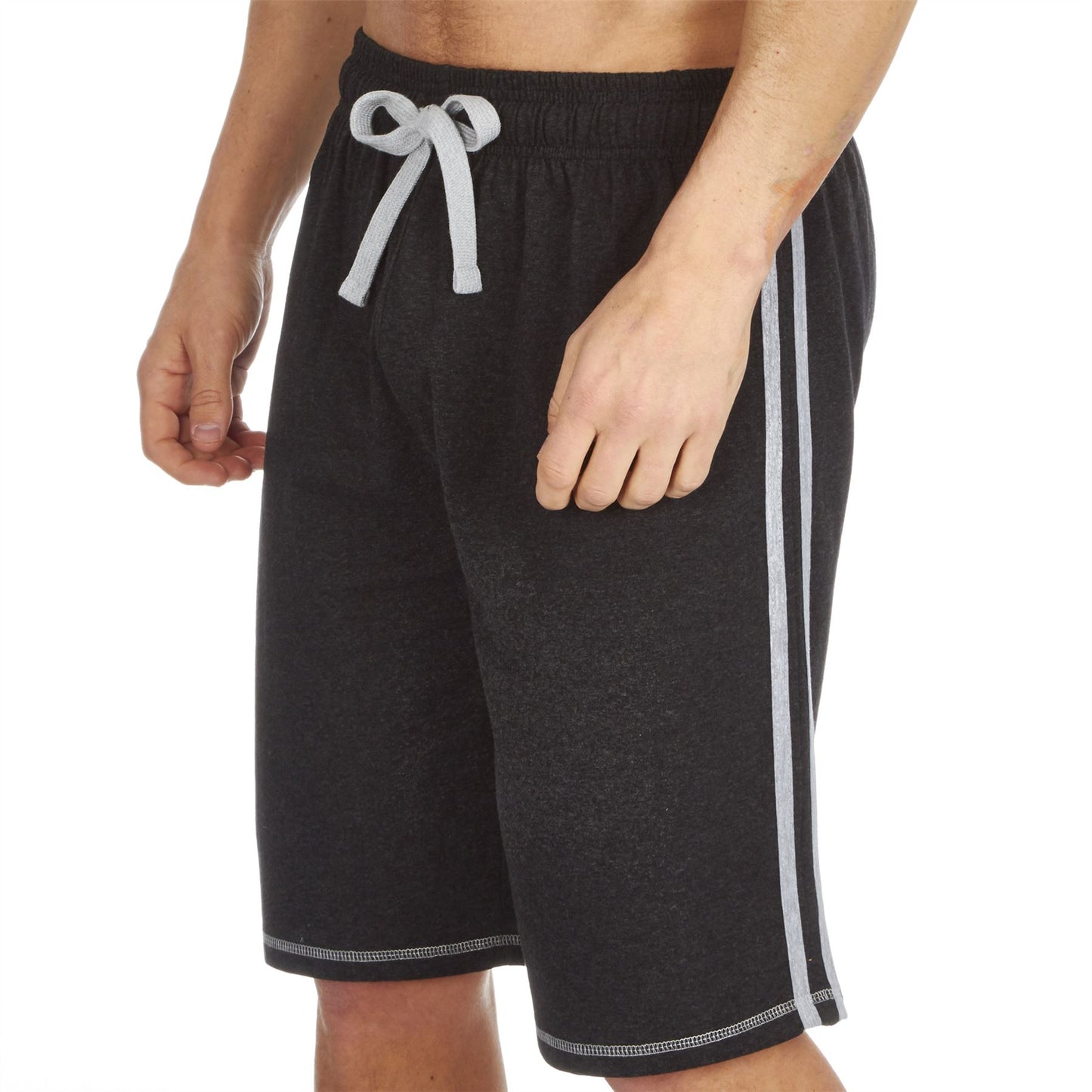 Cargo Bay Mens Contrast Stripe Pyjamas - Grey/Charcoal Cargo Bay