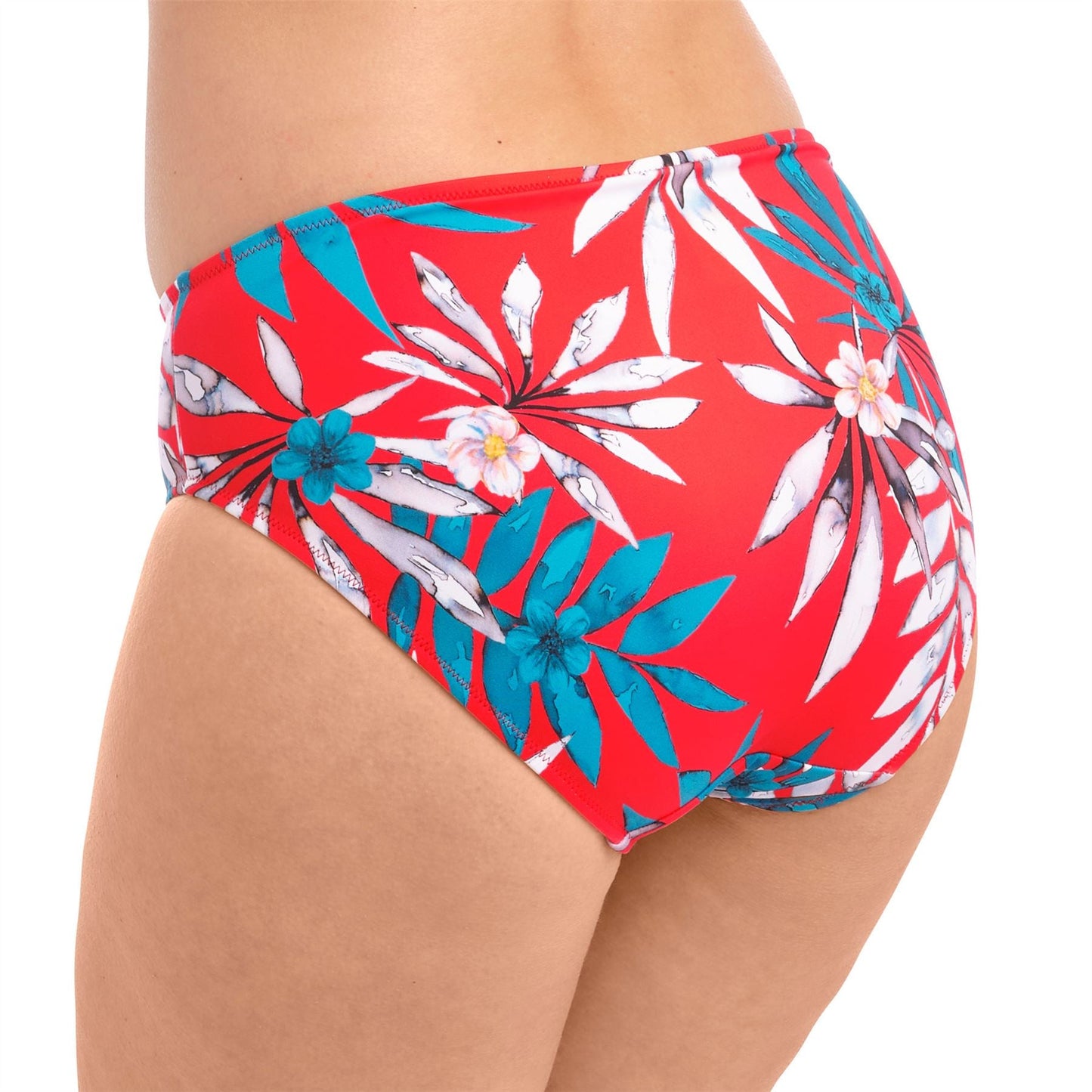 Fantasie Santos Beach Mid Rise Bikini Brief - Pomegranate Fantasie Swimwear