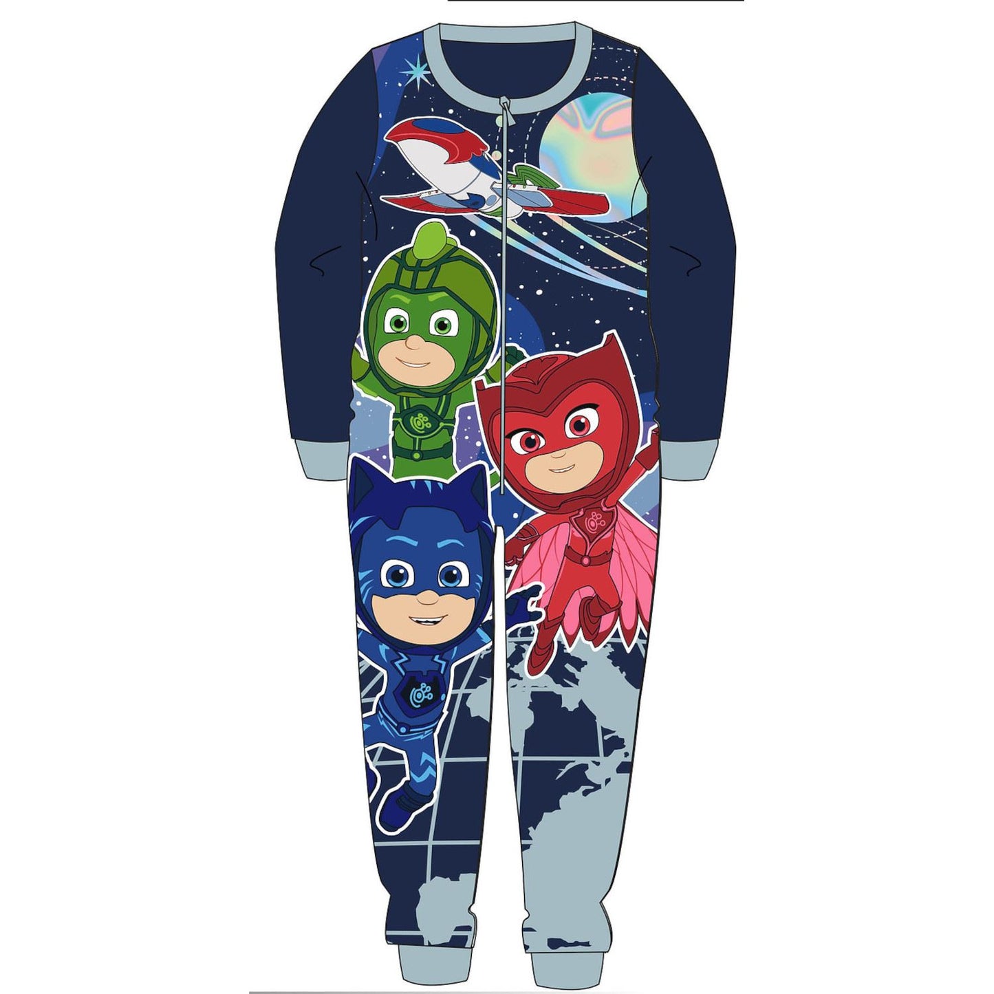 Kids PJ Masks Fleece Onesie