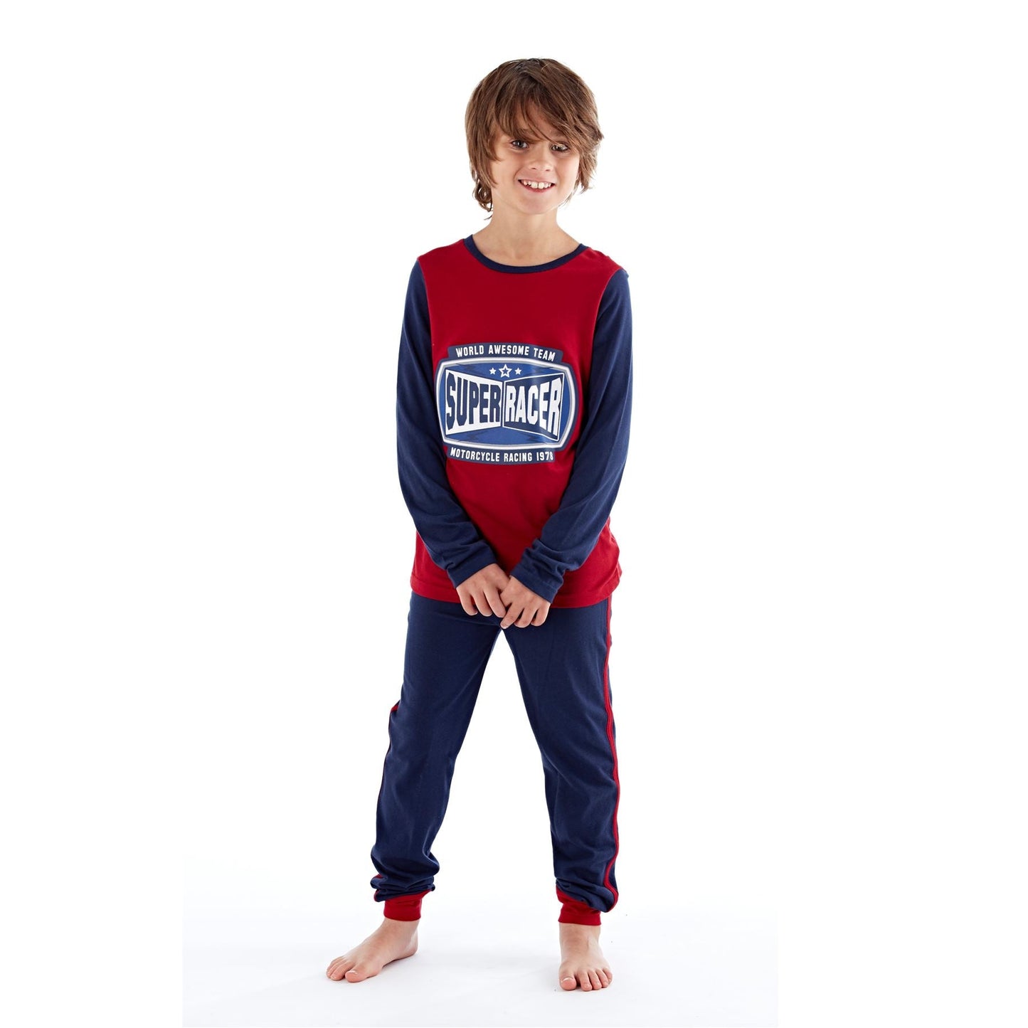 Masq Kids 'Super Racer' Pyjama Set - Red/Blue Masq