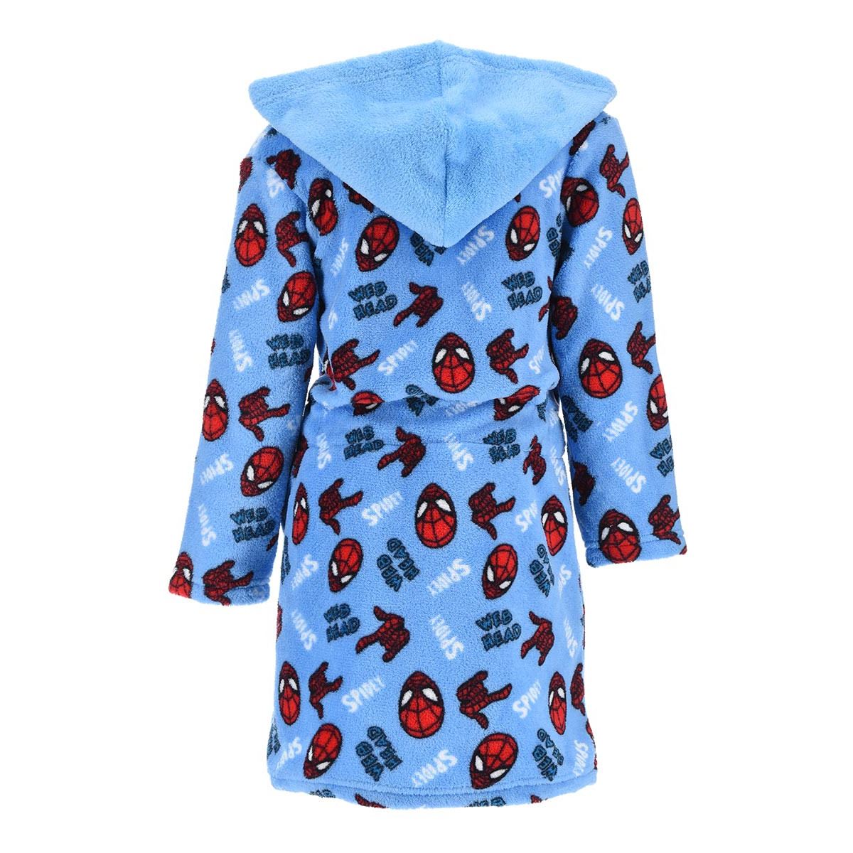 Spiderman Kids Fleece 'Spidey' Robe - Blue Spider-Man