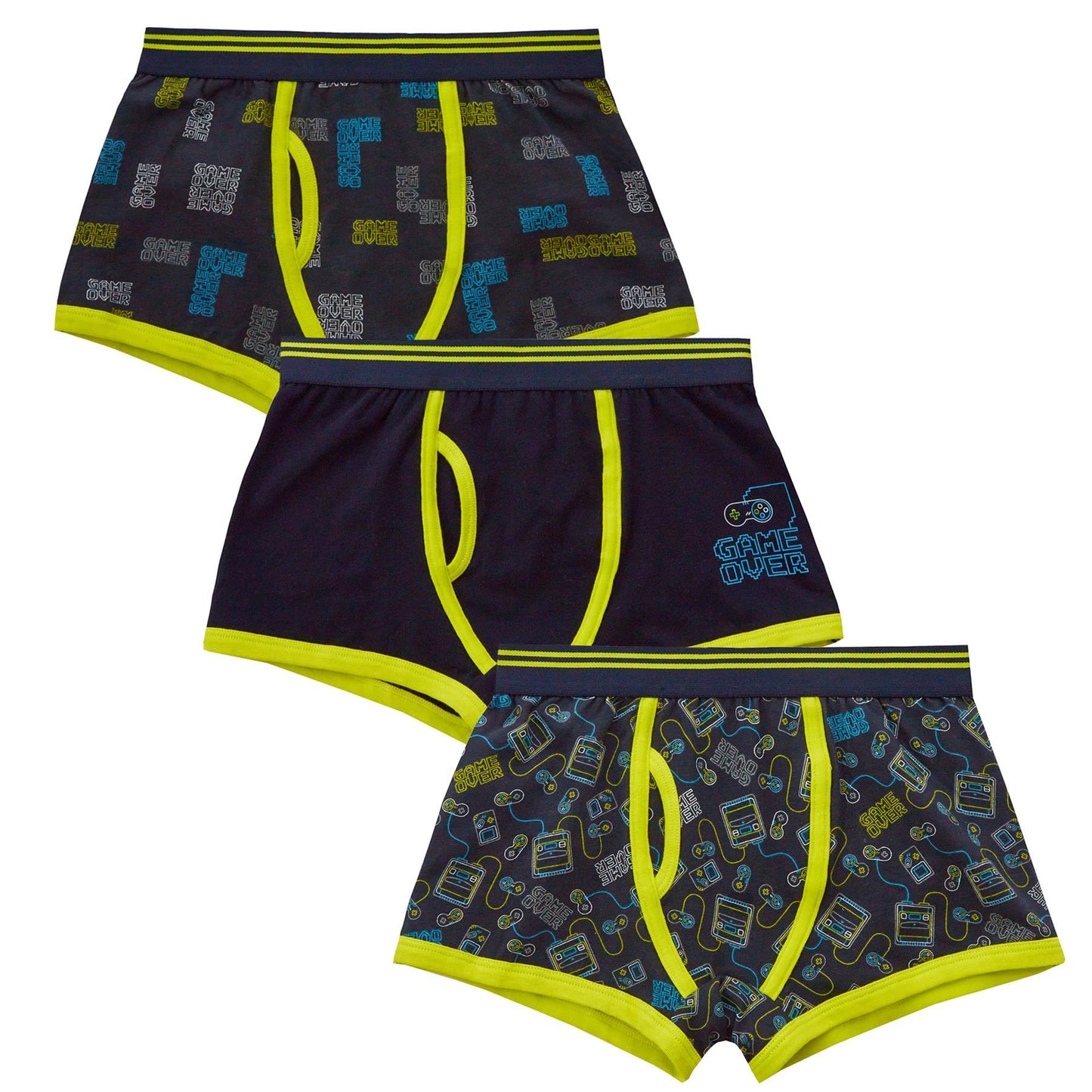 4Kidz Boys Boxer Shorts (3 Pack) - Gaming (2-6 Years) 4Kidz