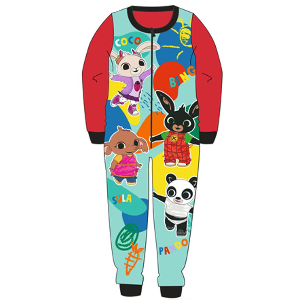 Kids Bing Fleece Onesie - Red Bing