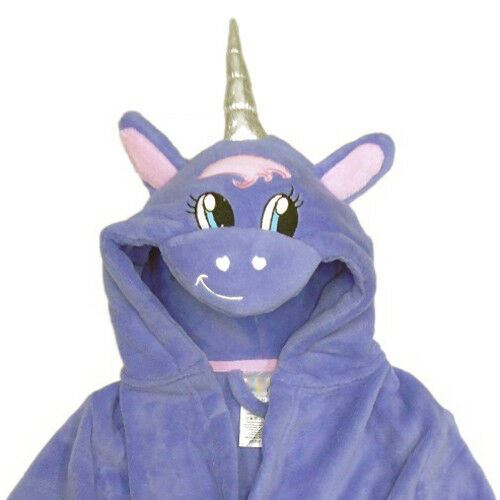 Animal Crazy Kids Unicorn Robe - Lilac Animal Crazy