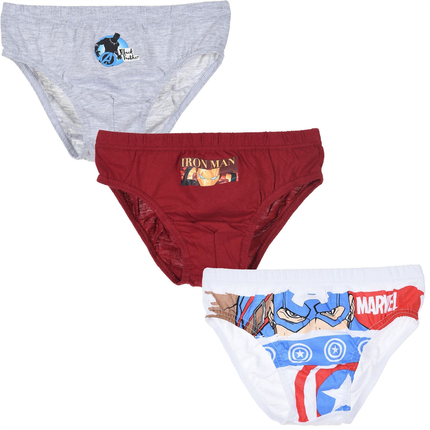 Boys Marvel Avengers Briefs Style 2 (3 Pack) Marvel