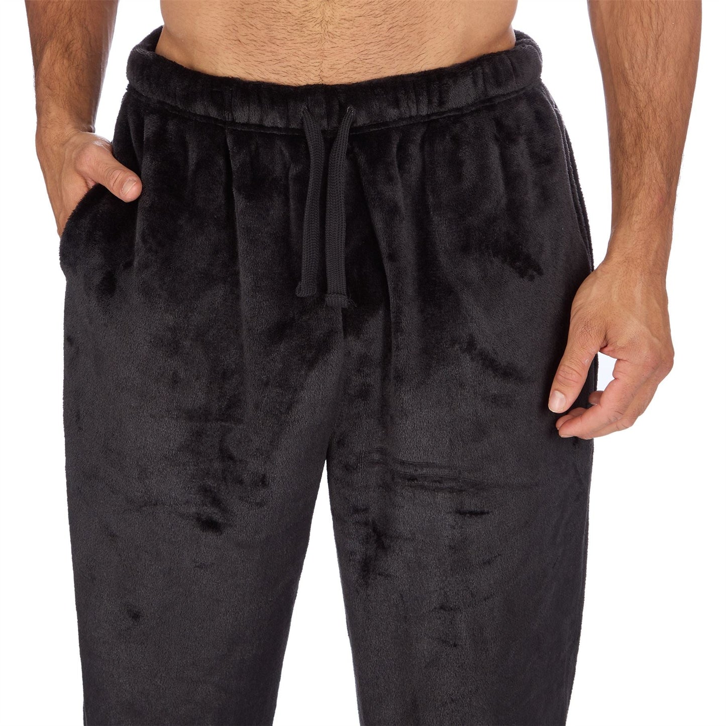 Cargo Bay Mens Flannel Fleece Pyjamas - Black Cargo Bay