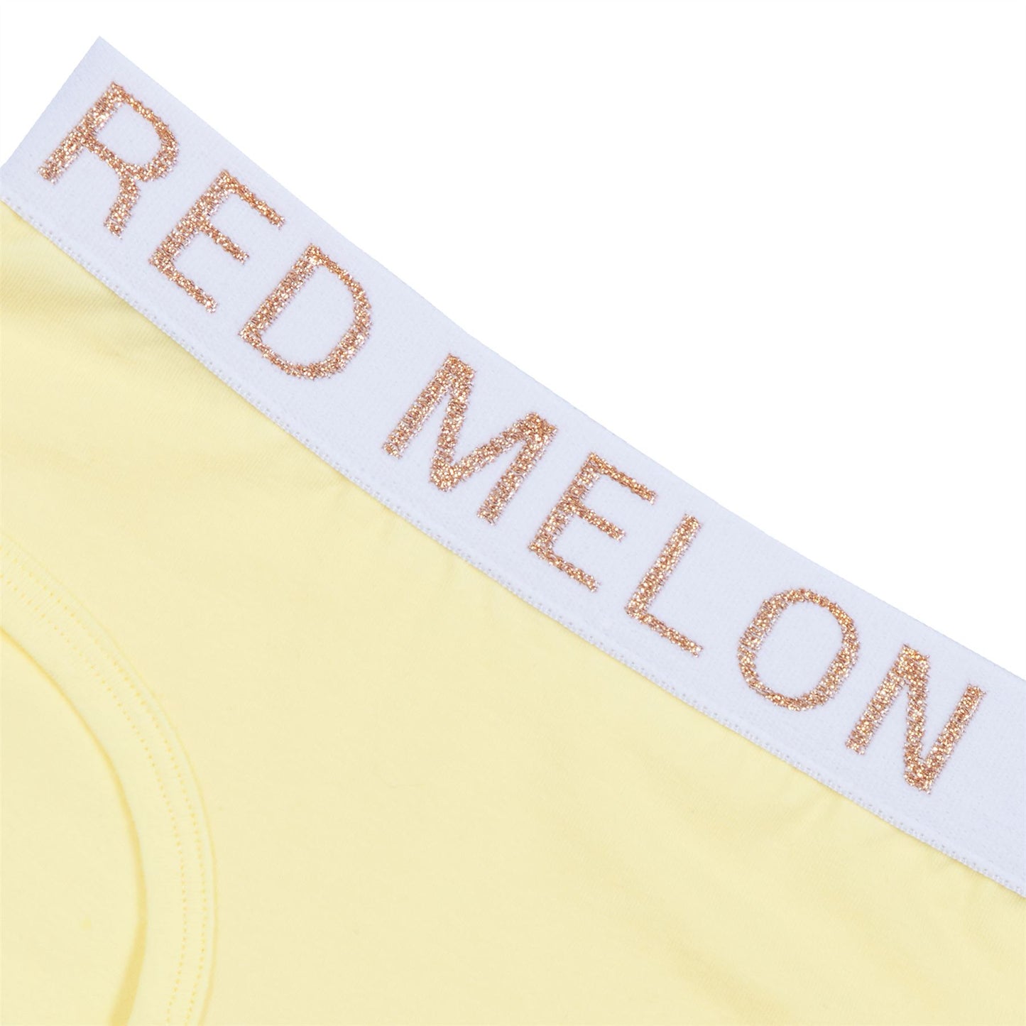 Red Melon Girls Crop Top Bra And Brief Set - Lemon