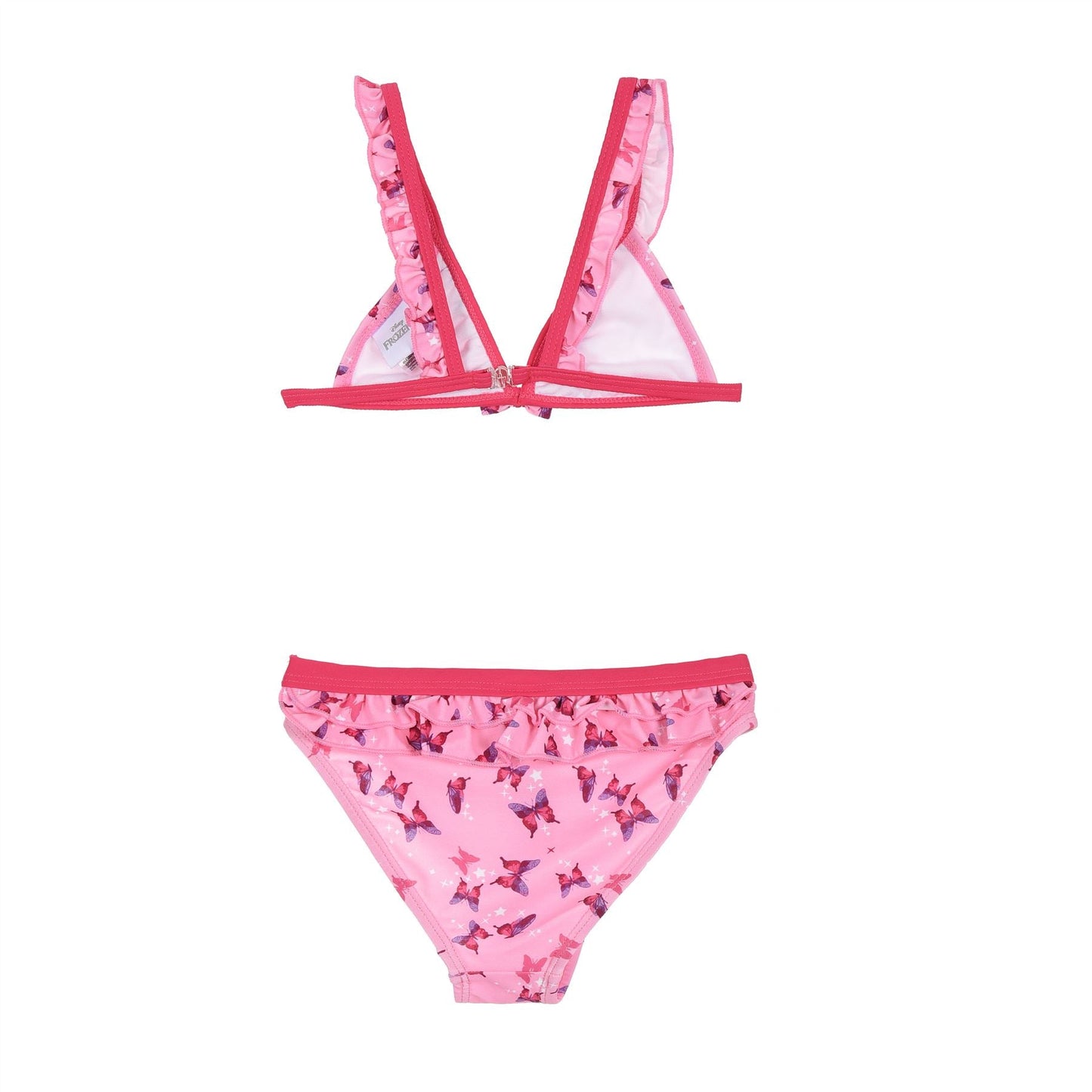 Girls Disney Frozen 2 Triangle Butterfly Bikini Set - Pink Frozen