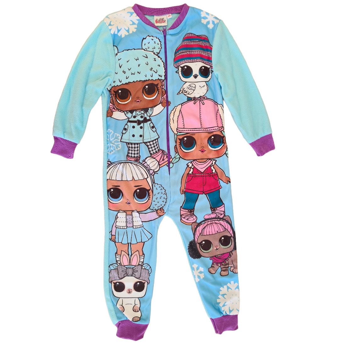 Kids LOL Surprise Snowflake Fleece Onesie