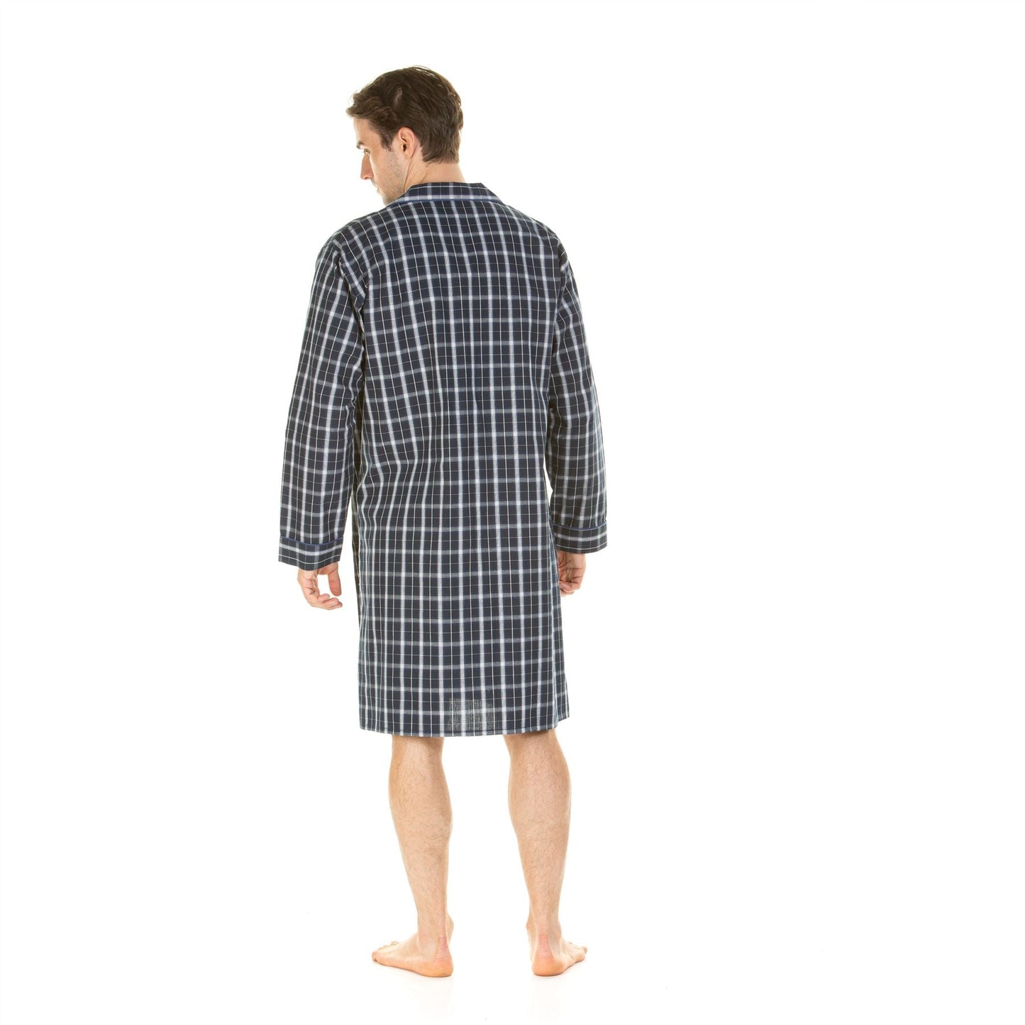 Haigman Mens Cotton Nightshirt - Small Check Haigman