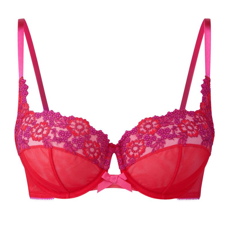 Gossard Amour Non Padded Balconette Bra - Red Gossard