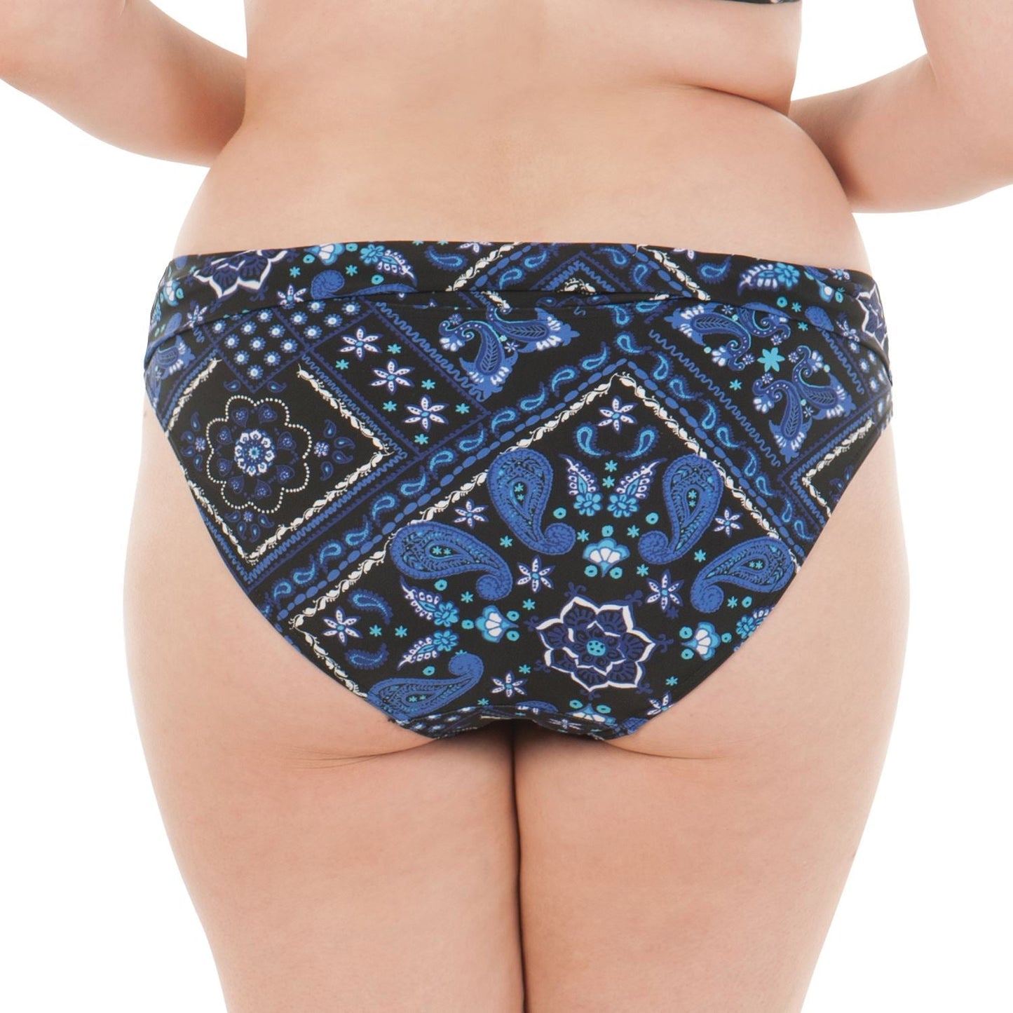 Curvy Kate Free Spirit Fold Bikini Brief - Blue Mix Curvy Kate Swimwear
