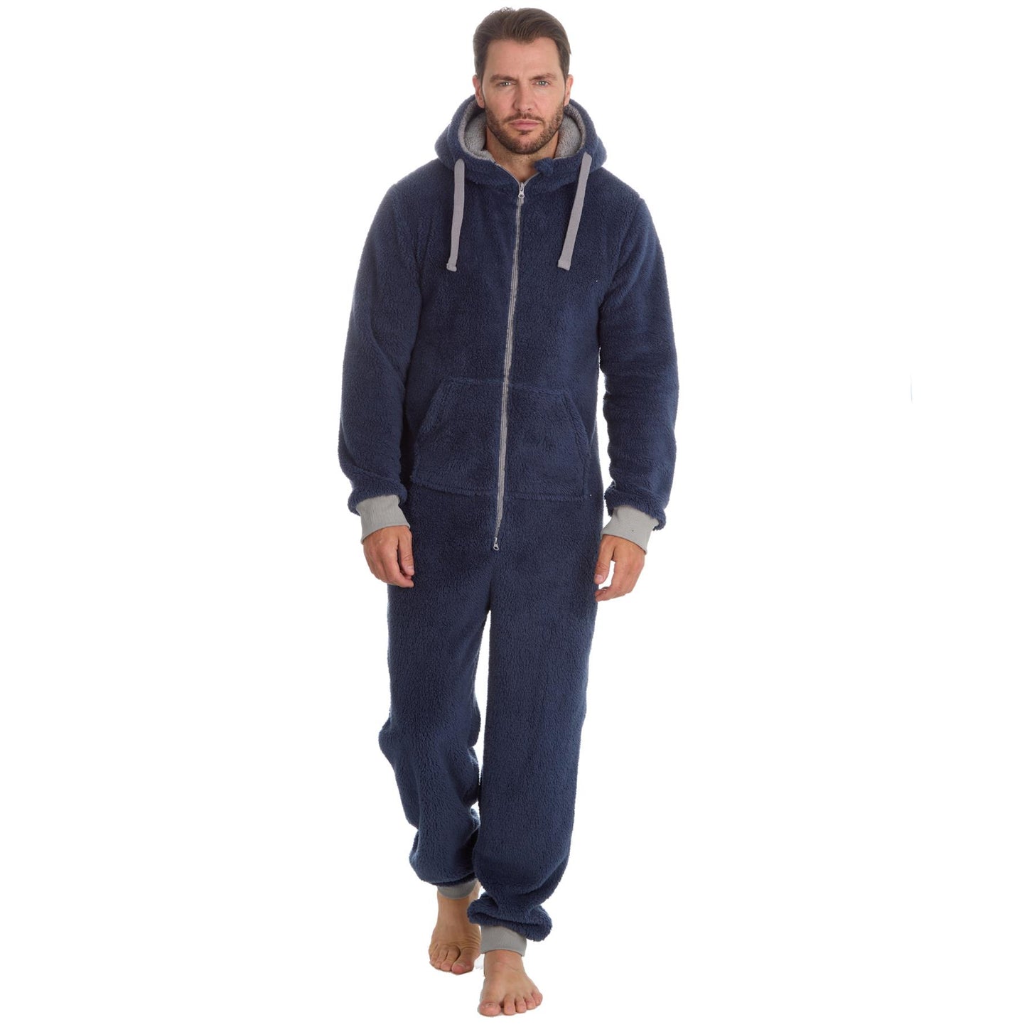 Onezee Mens Snuggle Fleece Onesie - Navy