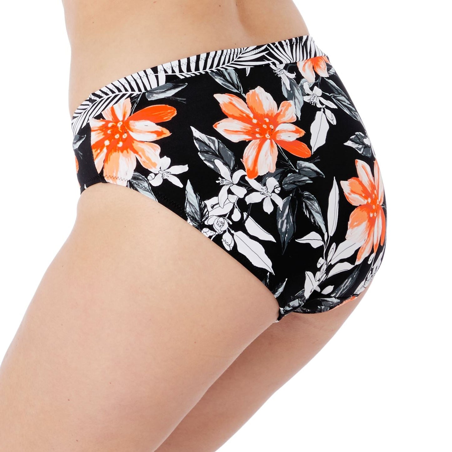 Fantasie Port Maria Mid Rise Bikini Brief - Black Fantasie Swimwear