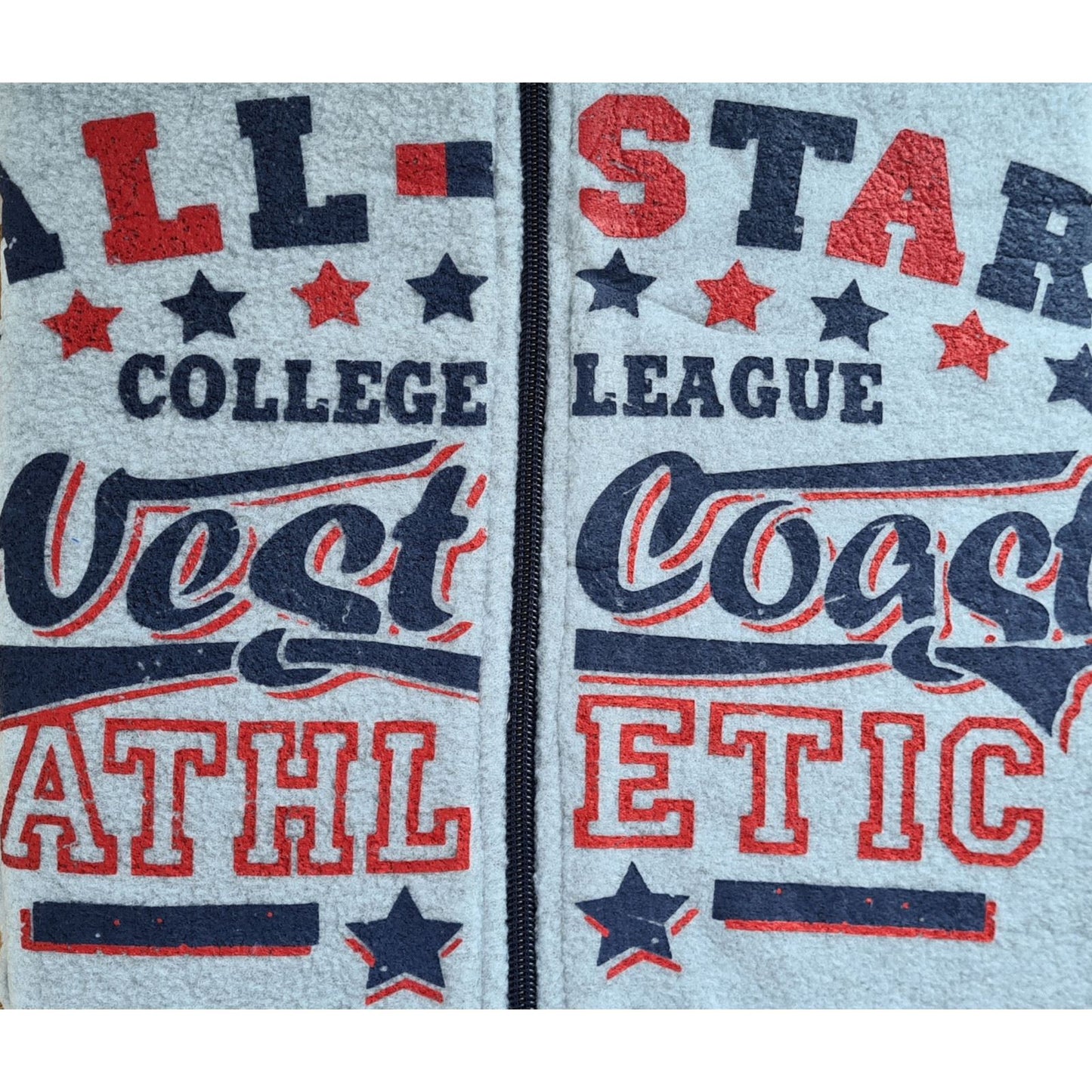 Onezee Mens Distressed Logo Print Microfleece Onesie - Grey