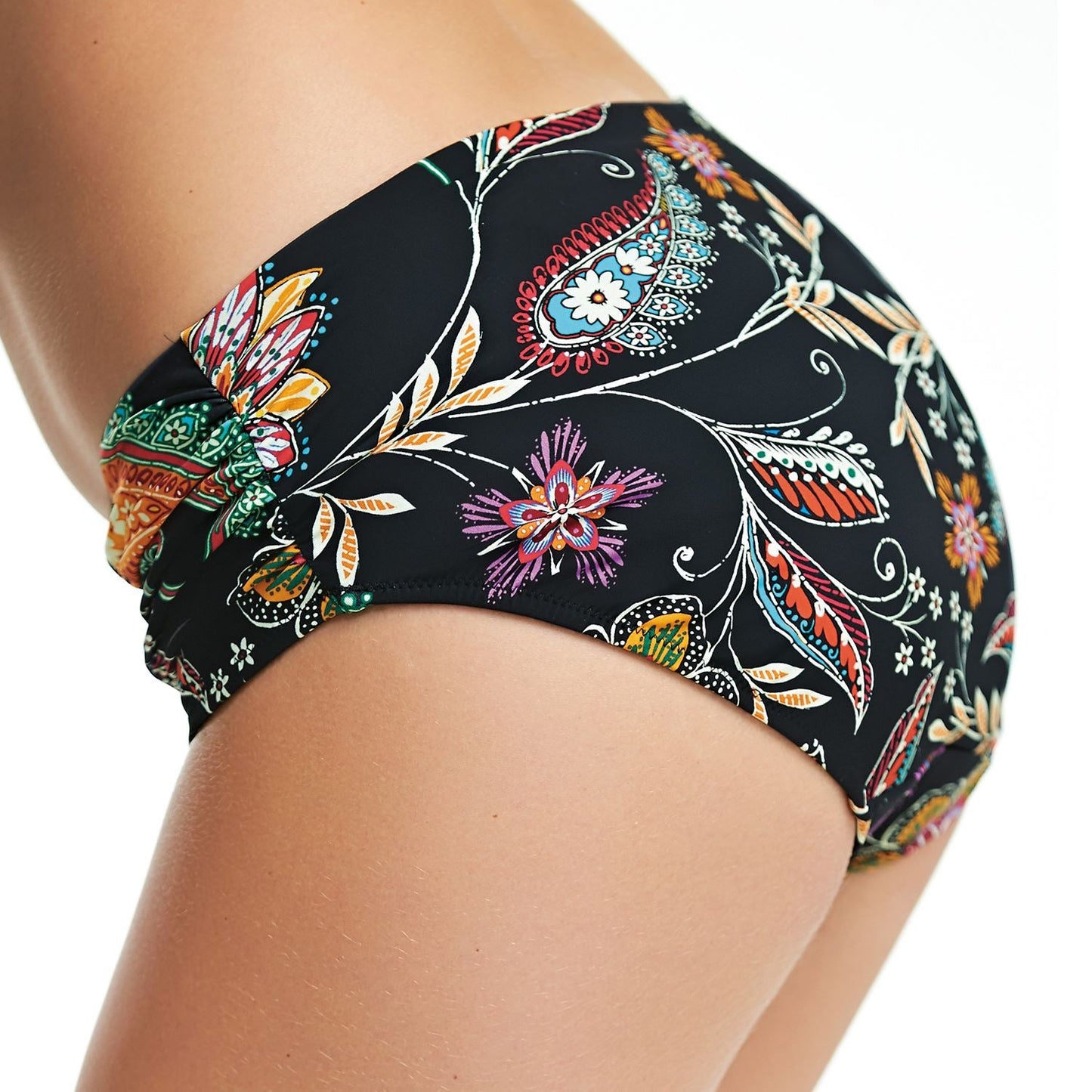 Fantasie Kerala Deep Gathered Side Bikini Brief - Multi Fantasie Swimwear