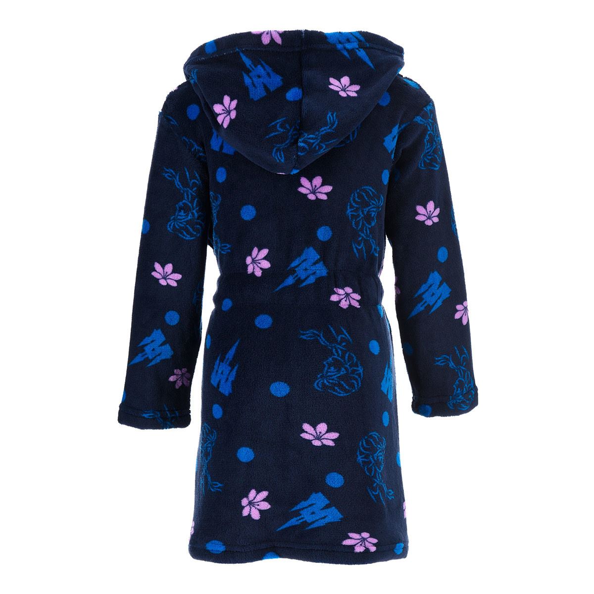 Kids Disney Frozen Elsa Fleece Robe - Navy Frozen