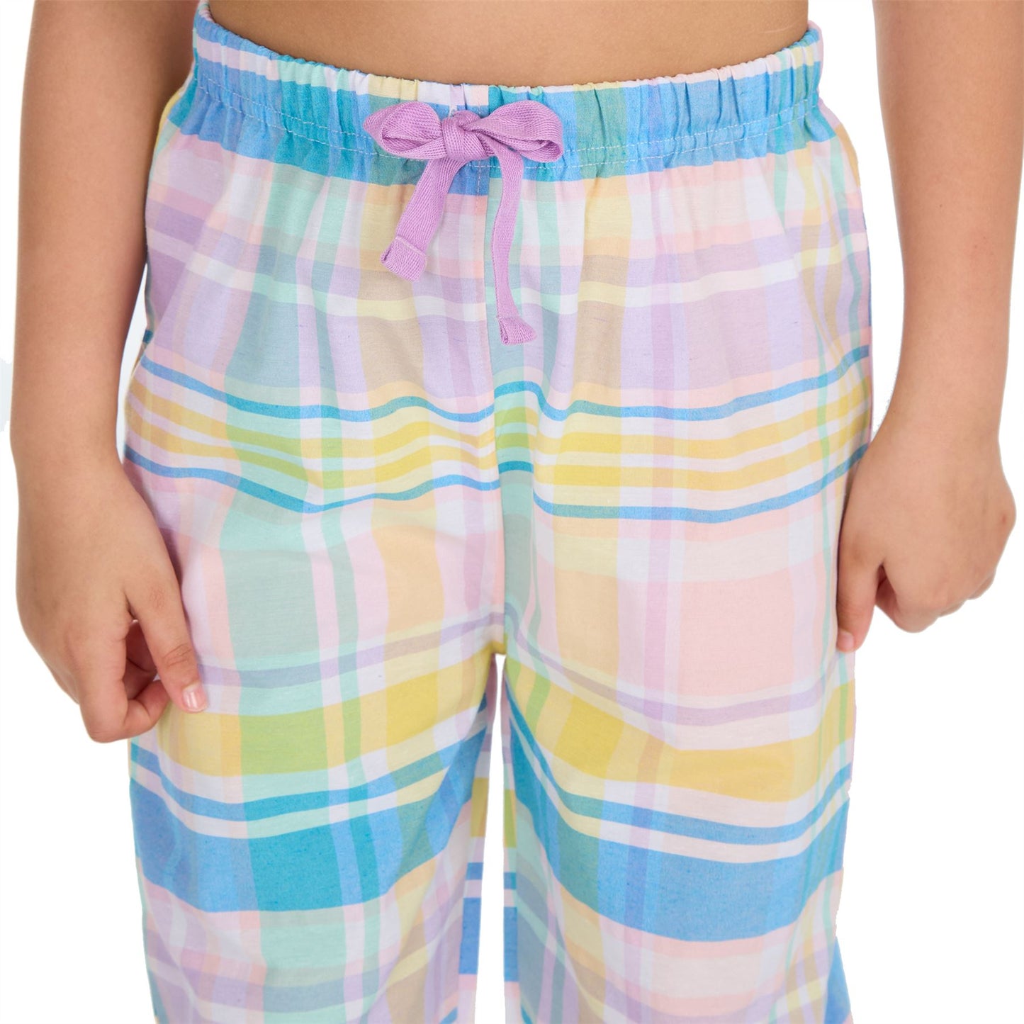 Forever Dreaming Girls Yarn Dyed Woven Check Pyjamas - Pink