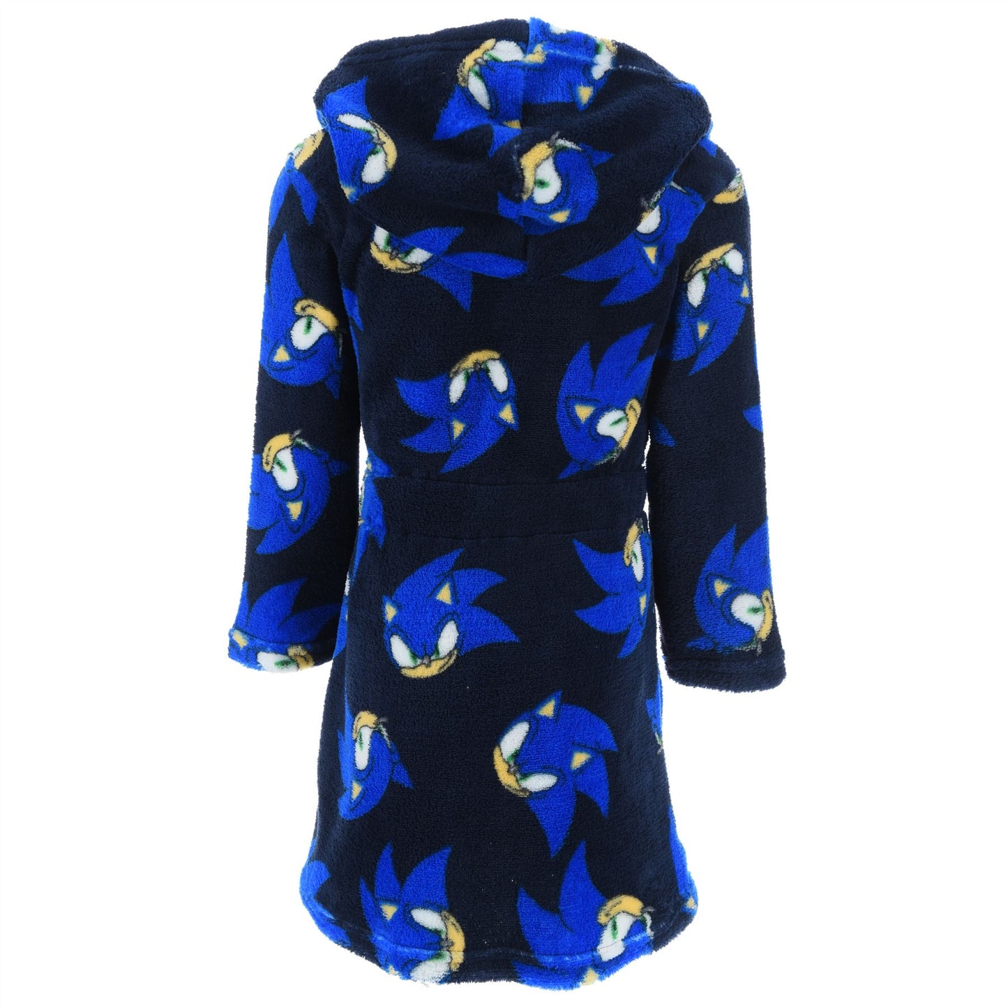 Sonic Kids Fleece Robe - Navy