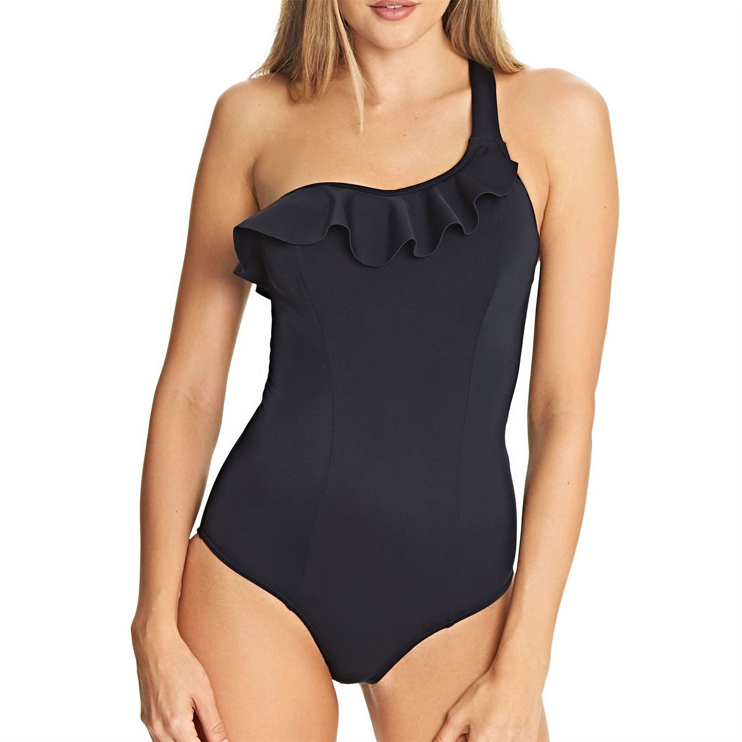 Freya Remix Sculpt Frilled Swimsuit - Black Freya Swimwear