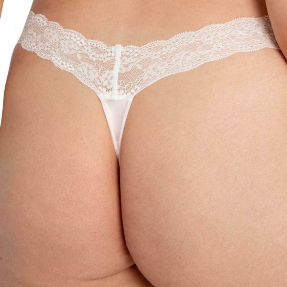 Curvy Kate Twice The Fun Reversible Thong - White/Pink Curvy Kate